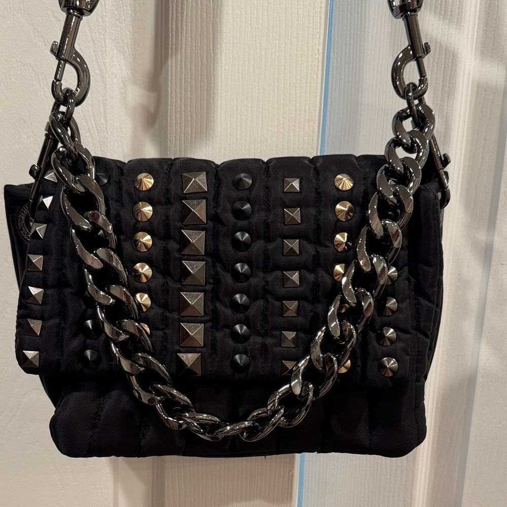 Think Royln Studded Black Chain Shoulder Bag
NWOT